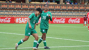 Prity’s hat-trick fires U17 to win over Nepal again
