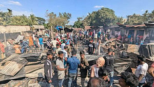 Fire guts 50 homes in Ctg slum
