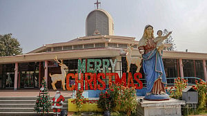 Christmas preparations across churches