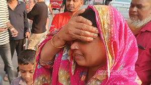 Woman injured as bombs hurled from flyover