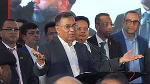 'I'm half Sylheti,' says Tarique to cheers from London crowd