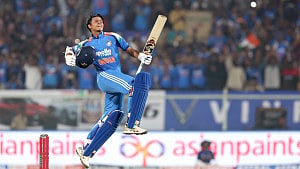 Jaiswal maiden ODI ton secures India's series win
