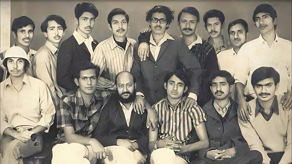 Crack Platoon guerrillas in a studio in Dhaka after the Liberation War.