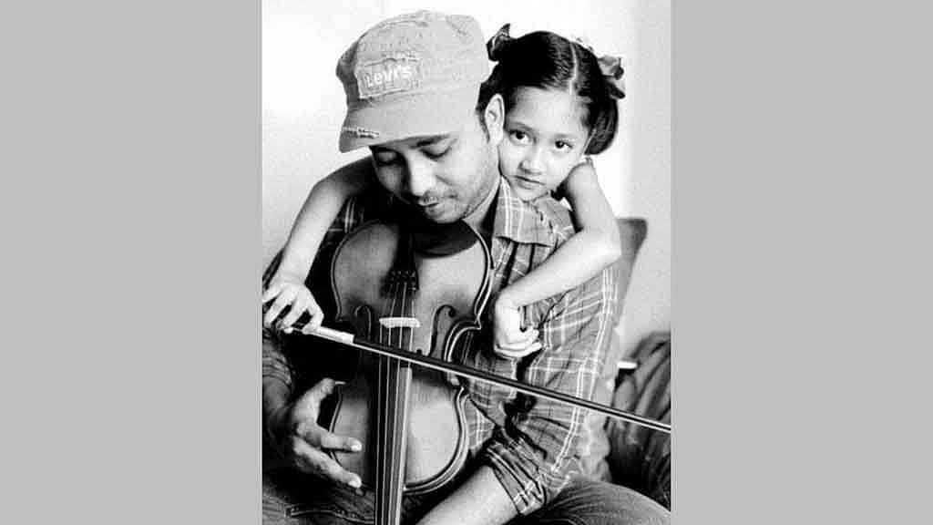 জিয়াউর রহমান জিয়া, মেয়ে সারিকা রেশ রহমান। ছবি: সারিকা রেশ রহমানের সৌজন্যে।  