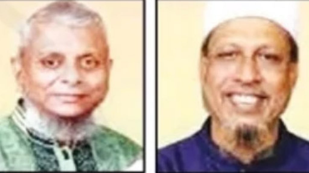 (Sylhet-4) From left: BNP candidate Ariful Haque Choudhury and Jamaat candidate Zainal Abedin.