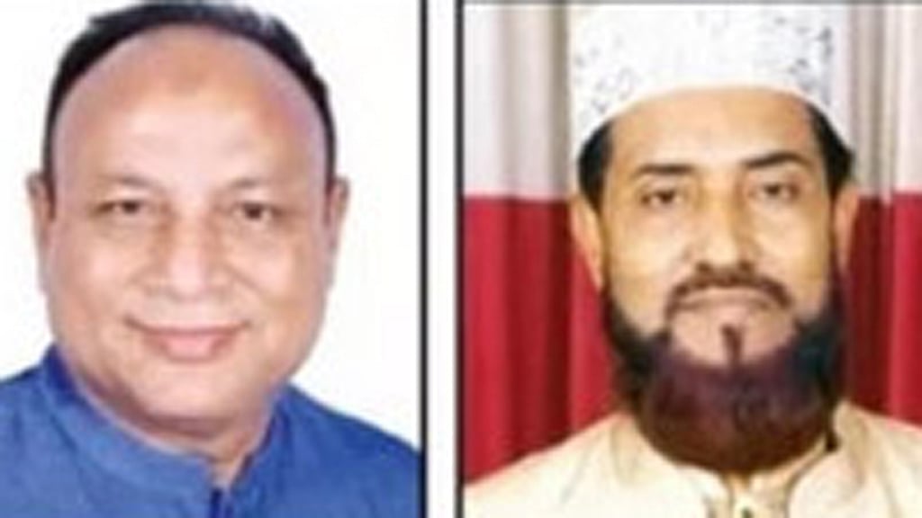 (Sylhet-6) From left: BNP candidate Emran Ahmed Chowdhury and Jamaat candidate Selim Uddin.