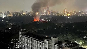 Korail slum fire under control
