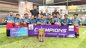 কেএসআরএম ফুটবল টুর্নামেন্টে সেরা কেএসএল ফাইটার্স