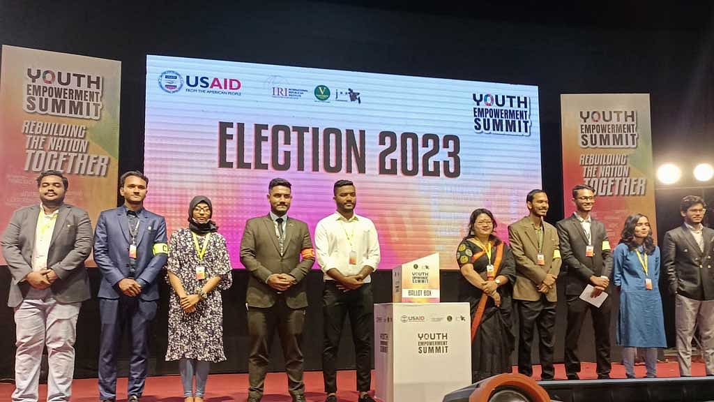 The National Civic Awareness Seminar held in February 2023, organised by the JAGGO Foundation and the International Republican Institute under the Nagorik project.