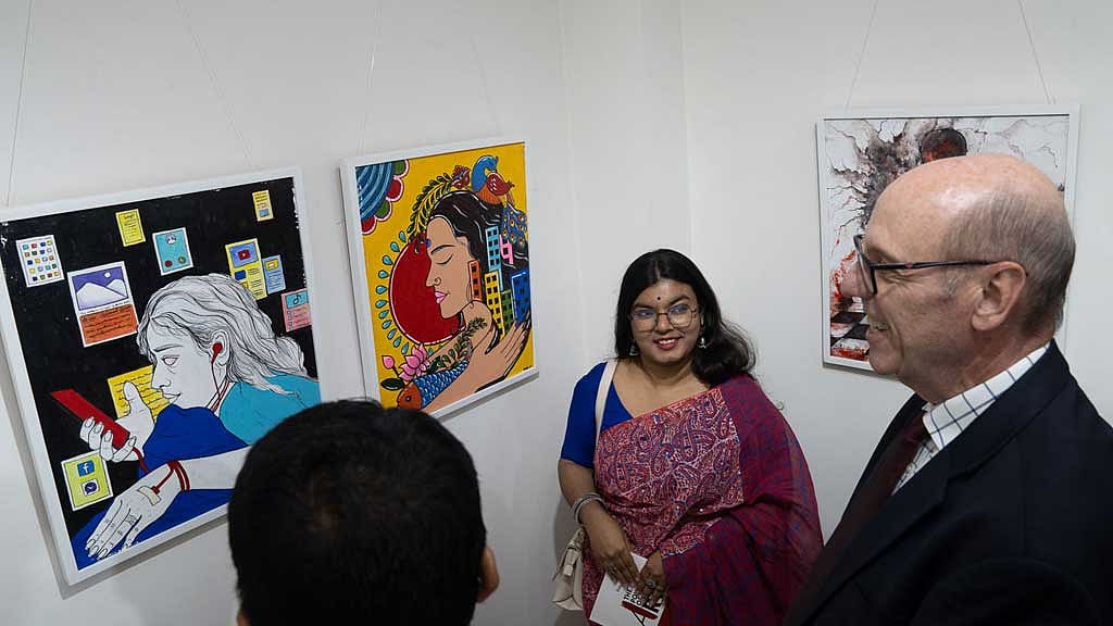 An exhibition titled "Power of Art" under the Nagorik project was held at Safiuddin Shilpalaya in Dhaka’s Dhanmondi in March 2024.