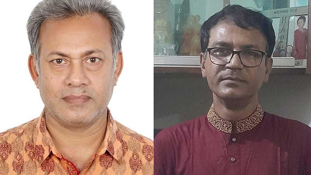 অমিত রঞ্জন দে ও জামসেদ আনোয়ার তপন।