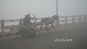 মাঘের শীতে কাঁপছে কুড়িগ্রাম