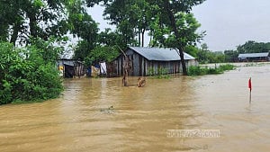 Over 100 villages flooded in Feni; Army, BGB deployed