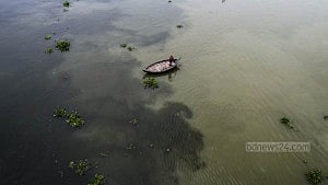 Black meets cloudy in Shitalakkhya waters