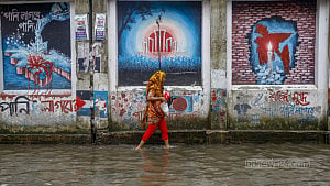 বৃষ্টিতে রাজধানীতে জলাবদ্ধতা