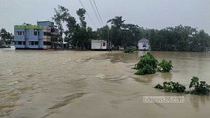 পাহাড়ি ঢলে আখাউড়ায় ১৯ গ্রাম প্লাবিত, পানিবন্দি ৪৫০ পরিবার