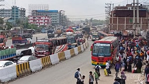 Stop-start traffic in Gazipur disrupts Eid rush