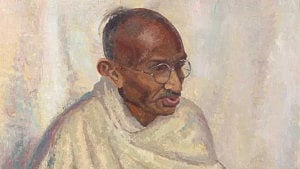 লন্ডনে নিলামে উঠছে মহাত্মা গান্ধীর বিরল তৈলচিত্র