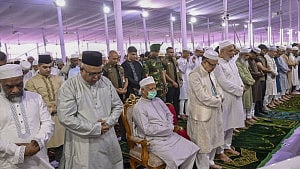 Eid prayer service at the National Eidgah