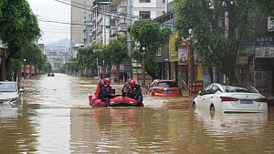 Heavy rain hits China's Guizhou