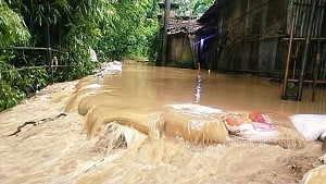 Sylhet flooded as river dam breached