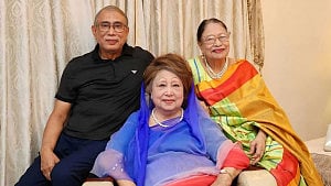 Khaleda greets people on Eid