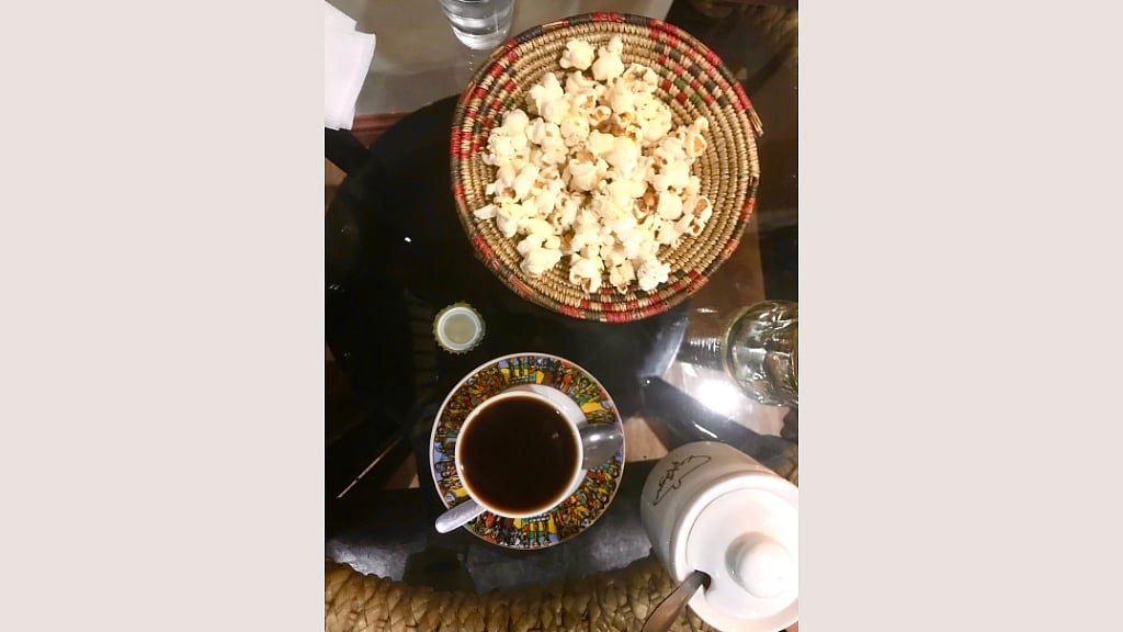 খাবার শেষে এক কাপ ইথিওপিয়ান কফি, ছবি: লেখক।