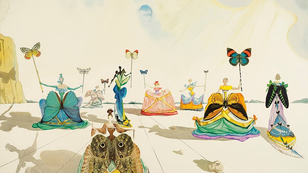 দালির ‘ফেম অ পাপিয়ঁ’ (প্রজাপতি-সহ নারী)।
