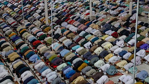 Eid prayers at Baitul Mukarram