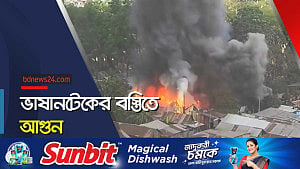 ভাষানটেকের বিআরপি বস্তিতে ভয়াবহ আগুন