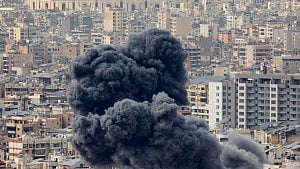 Israel hits Beirut suburbs in first strike since truce