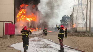 Fire at Aminbazar Power Grid substation