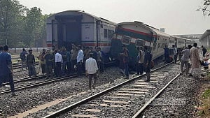 Padma, Banglabandha trains collide in Rajshahi