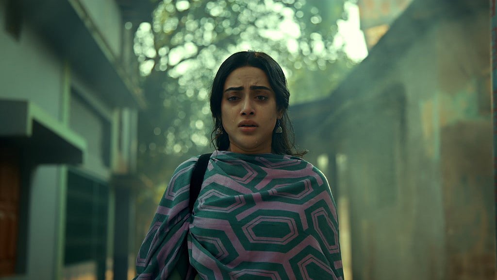  'দাগি' সিনেমায় তমা মির্জা, ছবি: প্রযোজনা প্রতিষ্ঠানের সৌজন্যে।