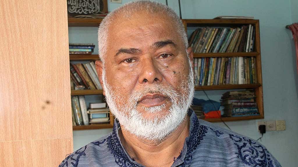 মুক্তিযোদ্ধা মো. শহিদউল্লাহ্। ছবি: সালেক খোকন
