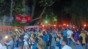 Torch protests against the acquittal of ‘war criminal’ Azhar