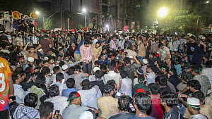 Protesters gather outside InterContinental demanding AL ban