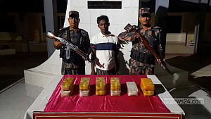 টেকনাফে লাখো ইয়াবাসহ মিয়ানমারের নাগরিক আটক