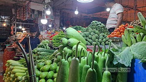 Vegetable gets cheaper, chicken price holds steady