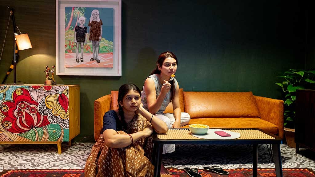 ‘জয়া আর শারমিন’ সিনেমার দৃশ্য। ছবি: নির্মাতার সৌজন্যে। 