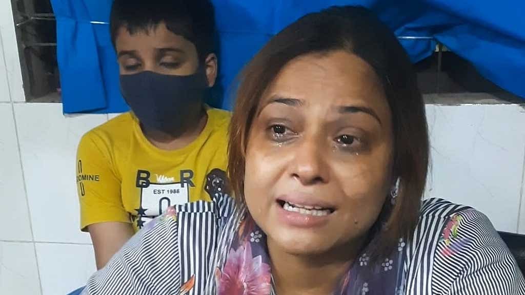 ধ্রুবব্রত দাসের মা তমা রানী দাস।