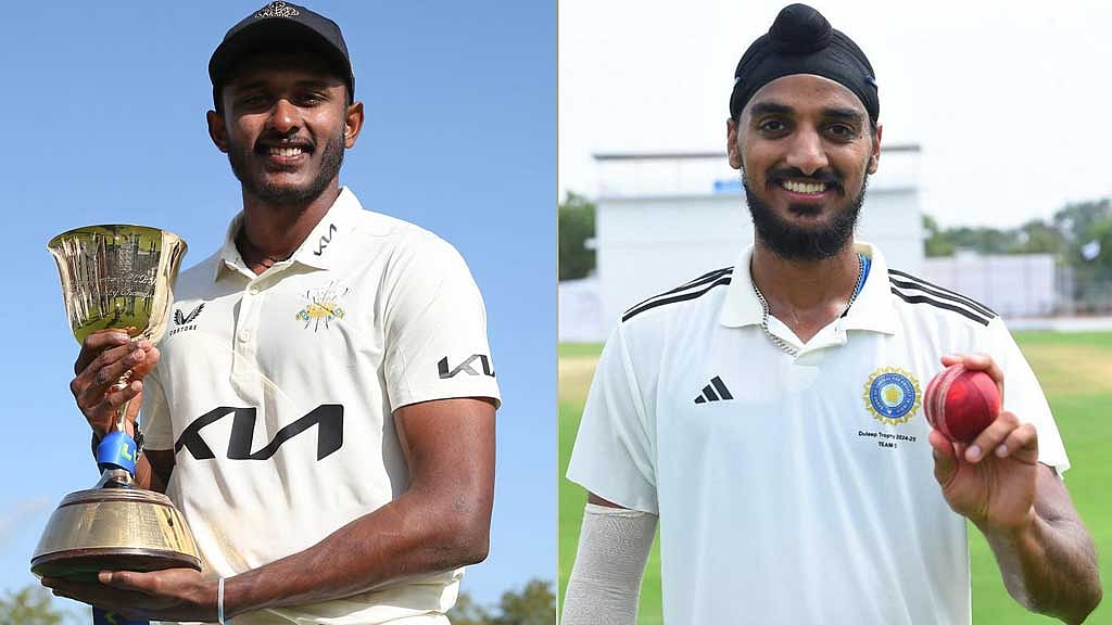 সাই সুদার্শান (বাঁয়ে) ও আর্শদিপ সিং। ছবি: সুদার্শান ও আর্শদিপের ফেইসবুক