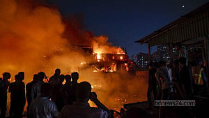 Karwan Bazar timber market catches fire