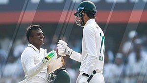S Africa in box seat after Muthuswamy ton, Jansen blitz