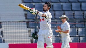 Tigers in command after Shanto ton, spin burst