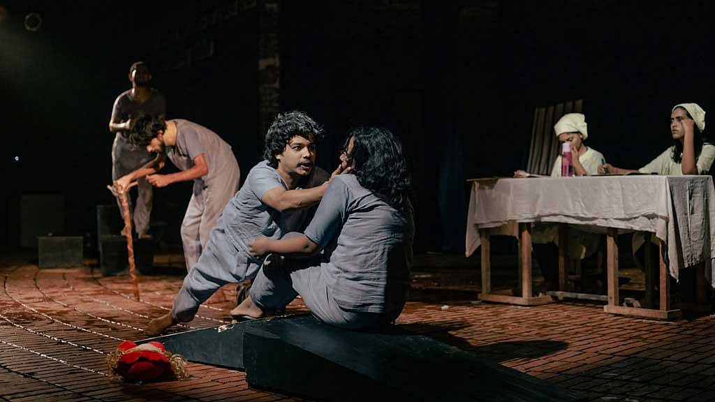 ‘হায়েনার খাঁচায় বদ্ধ জীবন’ মঞ্চস্থ হবে বুধবার।