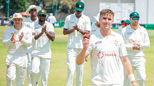 Evans shines as Zimbabwe take lead over Afghans