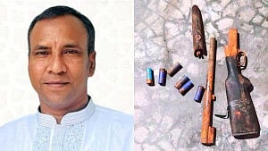 বিএনপি নেতার ‘পরিত্যক্ত বাড়িতে মিলল রাইফেল ও গুলি’