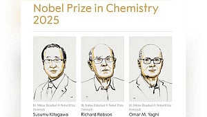 Trio win Nobel chemistry prize for 'Hermione's handbag' materials