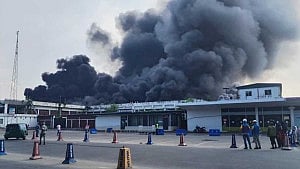 Flight operations suspended after fire at Dhaka airport